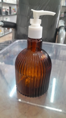 بطری مایع دستشویی شیشه ای